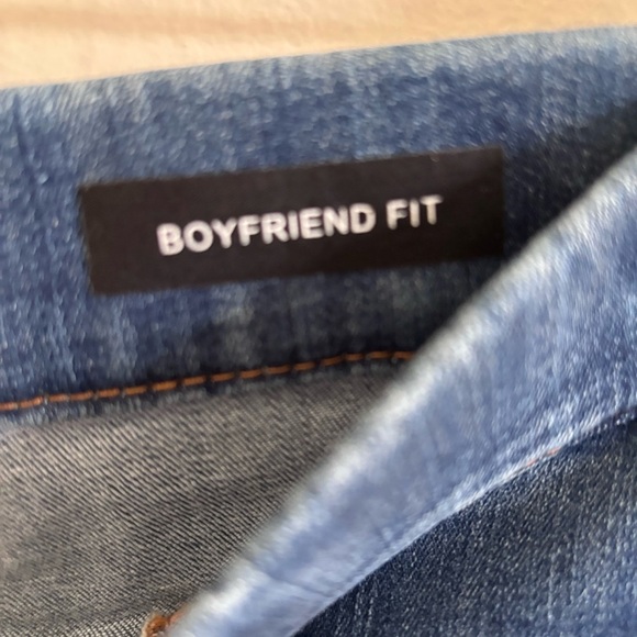 Judy Blue Pull on Jeans NO ZIPPER! Boyfriend Fit, minimal distressing cuffed 30 - Picture 3 of 6